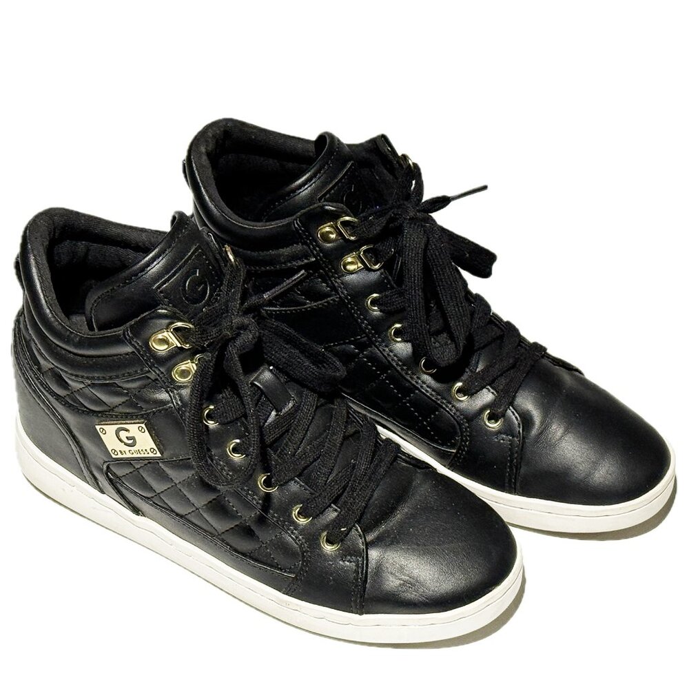 G by Guess Dayna Black Sneakers Women Size 8
